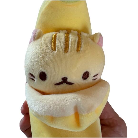 Tora Bananya Bananya Plush 8 inch Collectible Banana Tabby Cat Striped Fur - Picture 2 of 7